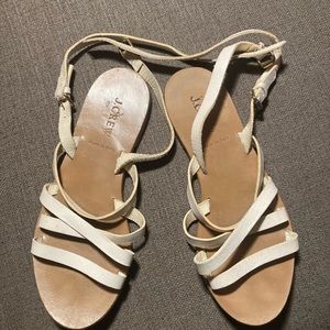 J Crew strappy flat sandals size 7M